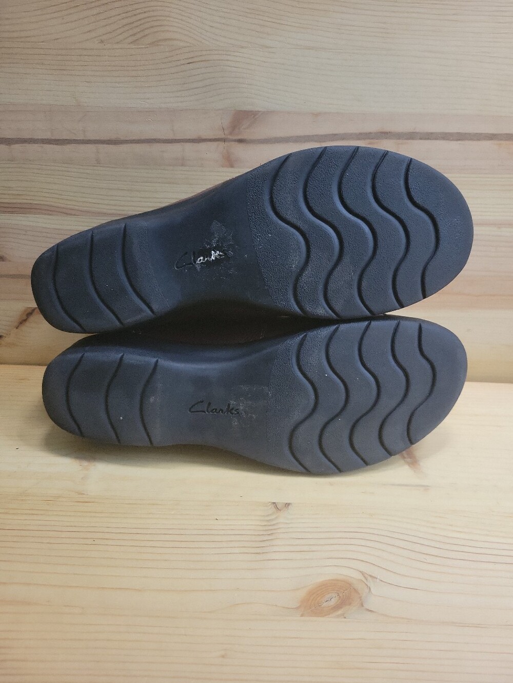Womens clarks ultimate comfort collection brown lather slip on size 9W - Picture 11 of 11